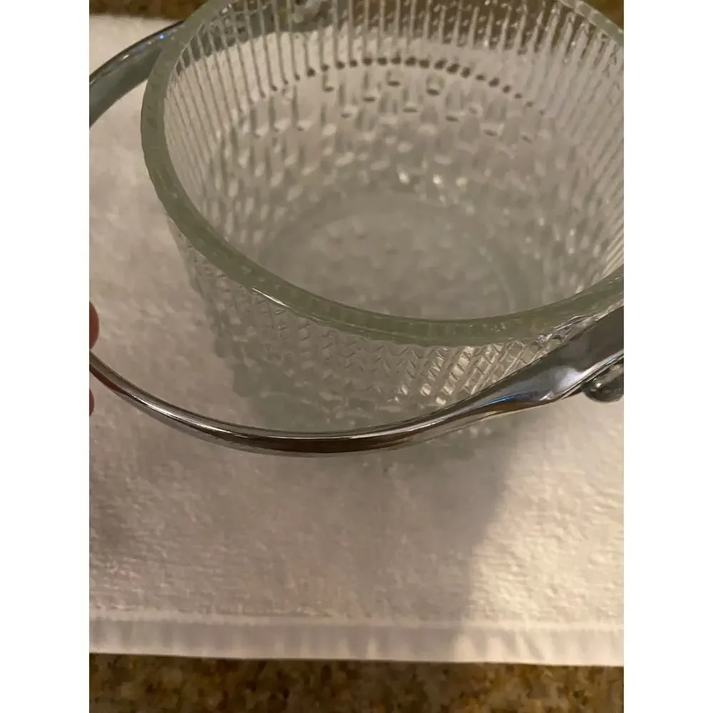 Vintage Teleflora France glass ice bucket